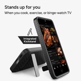 Kryt na mobil ZAGG Denali Kickstand na Samsung Galaxy S25+ černá barva
