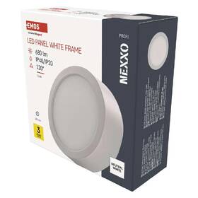Stropní svítidlo EMOS Nexxo 7,6W, 12cm, 680lm, neutrální bílá bílé

 obrázek produktu 2 z 4