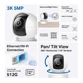 IP kamera TP-Link Tapo C232 bílá barva
