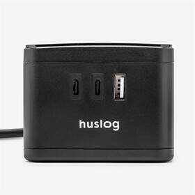 Kabel prodlužovací Huslog 12W 2xzásuvka, 2xUSB-C, 1xUSB černý

 obrázek produktu 2 z 5