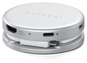 USB Hub Satechi On-the-Go 5 v 1 (1x HDMI 4K 60Hz, 1x USB-C, 1x USB-A 3.0, 1x USB-C PD 60W, 1x SD) stříbrný

 obrázek produktu 4 z 8