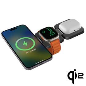 Bezdrátová nabíječka Cubenest EQ310 3v1 Qi2 s MagSafe (EQ310GY) šedá

 obrázek produktu 4 z 10