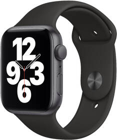 Chytré hodinky Apple GPS 40mm pouzdro z vesmírně šedého hliníku - černý sportovní náramek 

 obrázek produktu 1 z 3