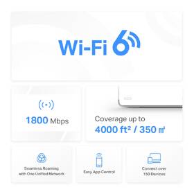 Komplexní Wi-Fi systém Mercusys Halo H70X (2-pack), WiFi6 Mesh 

 obrázek produktu 2 z 7