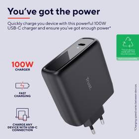 Nabíječka do sítě Trust Maxo 100 W USB-C s kabelem USB-C/USB-C, 2 m černý

 obrázek produktu 3 z 8