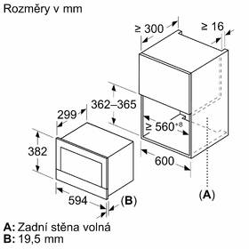Mikrovlnná trouba Bosch BFR7221B1 černá barva
