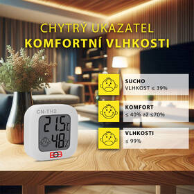 Senzor Elektrobock CN-TH2,  teploty a vlhkosti bílý

 obrázek produktu 5 z 5