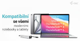 USB Hub i-tec iUSB-C Charging Metal HUB 5port, USB-C video 8K, PD 85W stříbrný

 obrázek produktu 5 z 10