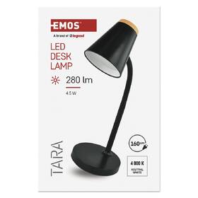 Stolní LED lampička EMOS Tara, 5 W, LED integrované, IP20 černá

 obrázek produktu 5 z 7