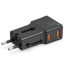 Cestovní adaptér Mobile Origin Travel adapter 25W, EU/US/UK/AU černý

 obrázek produktu 5 z 7