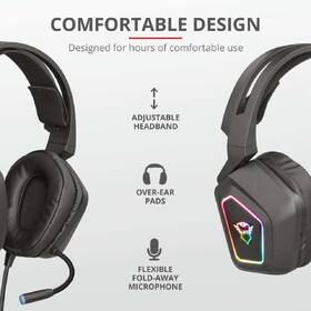 Headset Trust GXT 450 Blizz RGB 7.1 černý

 obrázek produktu 8 z 11