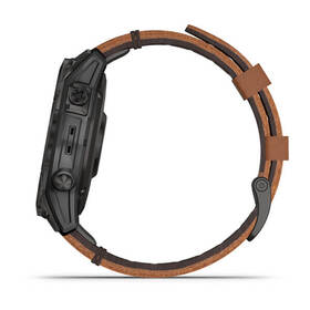 Chytré hodinky Garmin epix Sapphire Style - Titan Black/Brown Leather Band 

 obrázek produktu 10 z 12