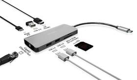 USB Hub KENSINGTON UH1400p USB-C/3x USB 3.0, RJ45, SD, Micro SD, HDMI, USB-C 85W 

 obrázek produktu 7 z 11