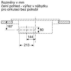 Indukční varná deska s odsáváním Bosch PVS811B16E černá barva
