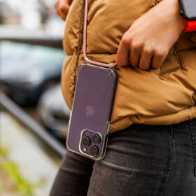Kryt na mobil FIXED Pure Neck s růžovou šňůrkou na krk na Apple iPhone 7/8/SE (2020/2022) průhledný

 obrázek produktu 6 z 7