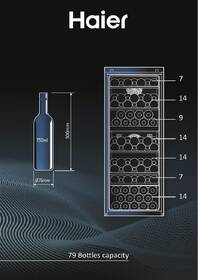 Vinotéka Haier HWS79GDG černá barva
