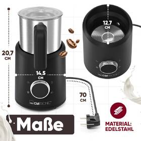 Automatický pěnič mléka Clatronic MS 3812 černý/nerez

 obrázek produktu 4 z 10