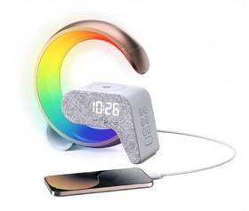 Stolní LED lampička IMMAX FLAMINGO, Qi nabíjení, budík zlatá

 obrázek produktu 4 z 9
