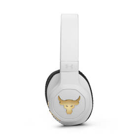Sluchátka JBL Under Armour Project Rock bílá barva
