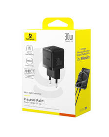Nabíječka do sítě Baseus Palm 30W USB-C PD QC 3.0 černá barva
