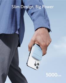 Powerbanka Anker PowerCore Mag-Go 5000 mAh modrá

 obrázek produktu 3 z 5