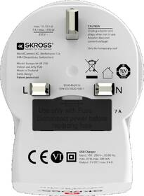 Cestovní adaptér SKROSS UK USB pro použití ve Velké Británii, vč. 2x USB 2400mA 

 obrázek produktu 2 z 7