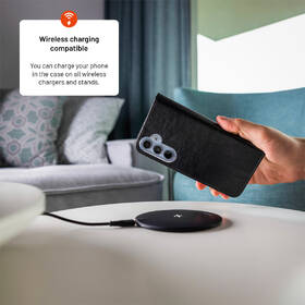 Pouzdro na mobil flipové FIXED Opus na OnePlus Nord 4 černá barva
