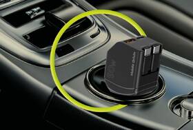 Adaptér do auta Mobile Origin CA22 90W, USB-C + USB-A, 2x USB-C kabel černý

 obrázek produktu 8 z 13