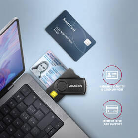 Čtečka eObčanek Axagon USB-A + USB-C PocketReader 4-slot + SD/microSD/SIM černá

 obrázek produktu 3 z 8