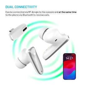 Sluchátka FIXED Game Pods bílá barva
