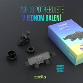 Držák na mobil Spello by Epico Spider Car černý

 obrázek produktu 5 z 6