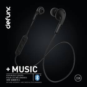 Sluchátka Defunc BT Earbud PLUS Music černá barva
