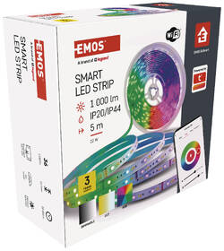 LED pásek EMOS GoSmart 22 W, 1000 lm, Wi-Fi RGBCCT, 5 m 

 obrázek produktu 6 z 6