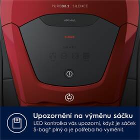 Podlahový vysavač Electrolux PD82-ANIMA červená barva
