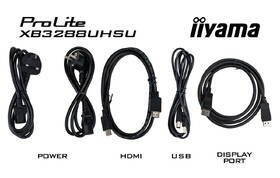 Monitor IIYAMA ProLite XB3288UHSU-B5 černá barva
