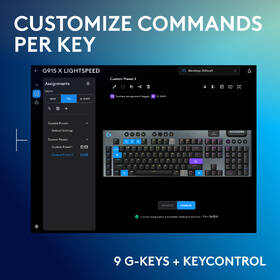 Klávesnice Logitech G915 X Lightspeed Wireless, US layout černá

 obrázek produktu 3 z 9