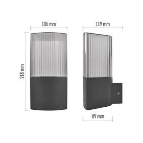 Nástěnné svítidlo EMOS Lana ZGL010P, zahradní, E27, IP54, MAX 25W antracitové

 obrázek produktu 8 z 8