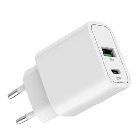 Nabíječka do sítě Mobile Origin 1x USB-A/2x USB-C PD20W bílá barva
