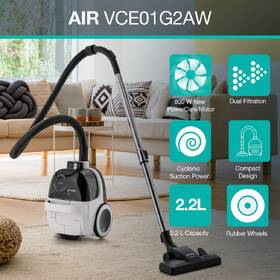 Podlahový vysavač Gorenje VCE01G2AW G200 AIR bílý

 obrázek produktu 9 z 13
