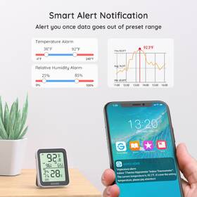 Senzor Govee Teploměr a vlhkoměr s displejem, Bluetooth bílý

 obrázek produktu 5 z 5