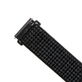 Řemínek FIXED Nylon Strap s šířkou 20mm pro smartwatch, reflexní černá barva
