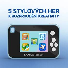 Digitální fotoaparát LAMAX PixelKid1 modrá barva
