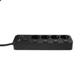 Kabel prodlužovací Huslog 15W 4xzásuvka, 2xUSB-C, 2xUSB, 5x vypínač černý

 obrázek produktu 4 z 10