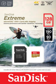 Paměťová karta SANDISK 128GB UHS-I U3 (170R/80W) + adaptér 

 obrázek produktu 2 z 2