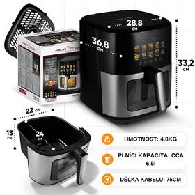 Fritéza horkovzdušná Profi Cook FR 1286 černá/nerez

 obrázek produktu 8 z 12
