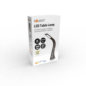 Stolní LED lampička Solight WO46-H s displejem, 6W hnědá

 obrázek produktu 8 z 8