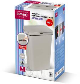Bezdotykový odpadkový koš Lamart LT8109 50 l krémový

 obrázek produktu 4 z 4