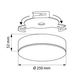 Stropní svítidlo McLED Mold R25, 25W, 2700K bílé

 obrázek produktu 4 z 4