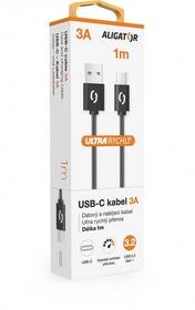 Kabel Aligator Power USB/USB-C, 3A, 1m černý

 obrázek produktu 2 z 3