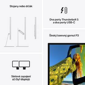 Monitor Apple Studio Display - standardní sklo - stojan s nastavitelným náklonem a výškou 

 obrázek produktu 8 z 9